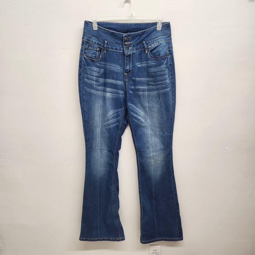 Suzanne Betro Sz 16 Flare Bootcut Jeans Stretch Tall Long